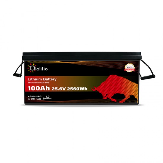 Litija akumulators 25.6V 100Ah OLALITIO LiFePO4
