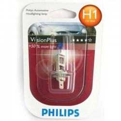 Philips spuldze 12V 55W H1. +50% gaismas.