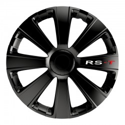 Melnas auto disku dekoratīvās uzlikas 16'' RS-T 4RACING