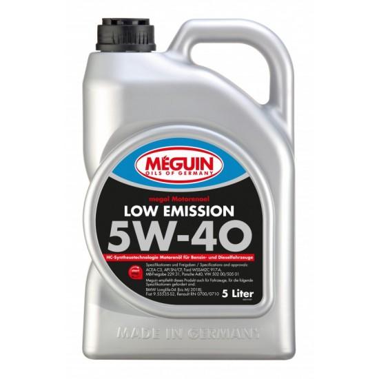 5W-40 Meguin Low Emission 5L