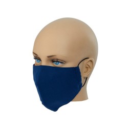 Auduma sejas maska ar stiepli deguna korekcijai - zila