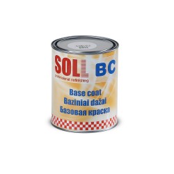 SOLL BC Auto krāsa - metālika Basecoat Tumši melns 1L