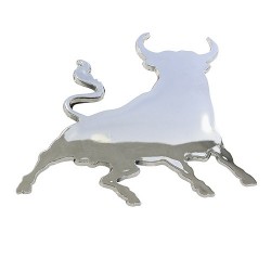 Auto dekoratīva hromēta uzlīme - Bullis CARPOINT