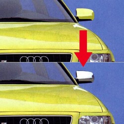 Hromētas auto spoguļa uzlikas - BMW.