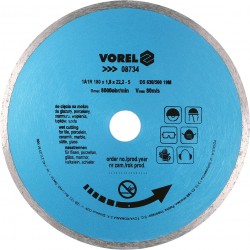Dimanta disks flīzēm 180mm Vorel